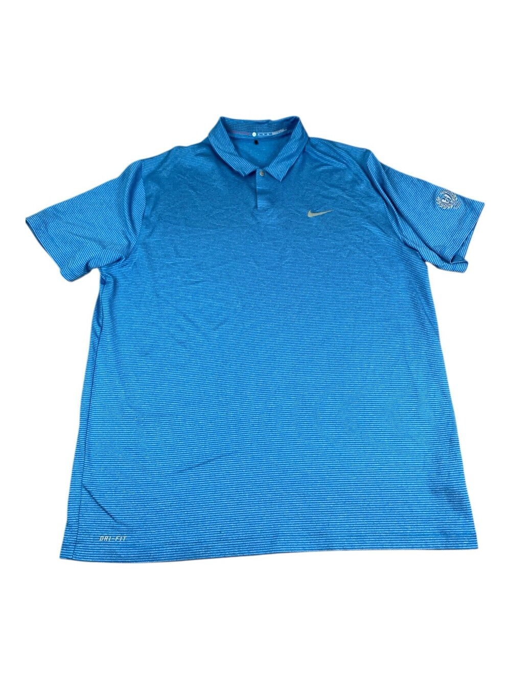 Nike Tiger Woods Collection Polo Shirt, Dri-Fit Stretch, Blue, Men's Size XL